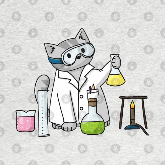 Scientist Cat by Doodlecats 